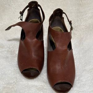 Ralph Lauren leather wedges